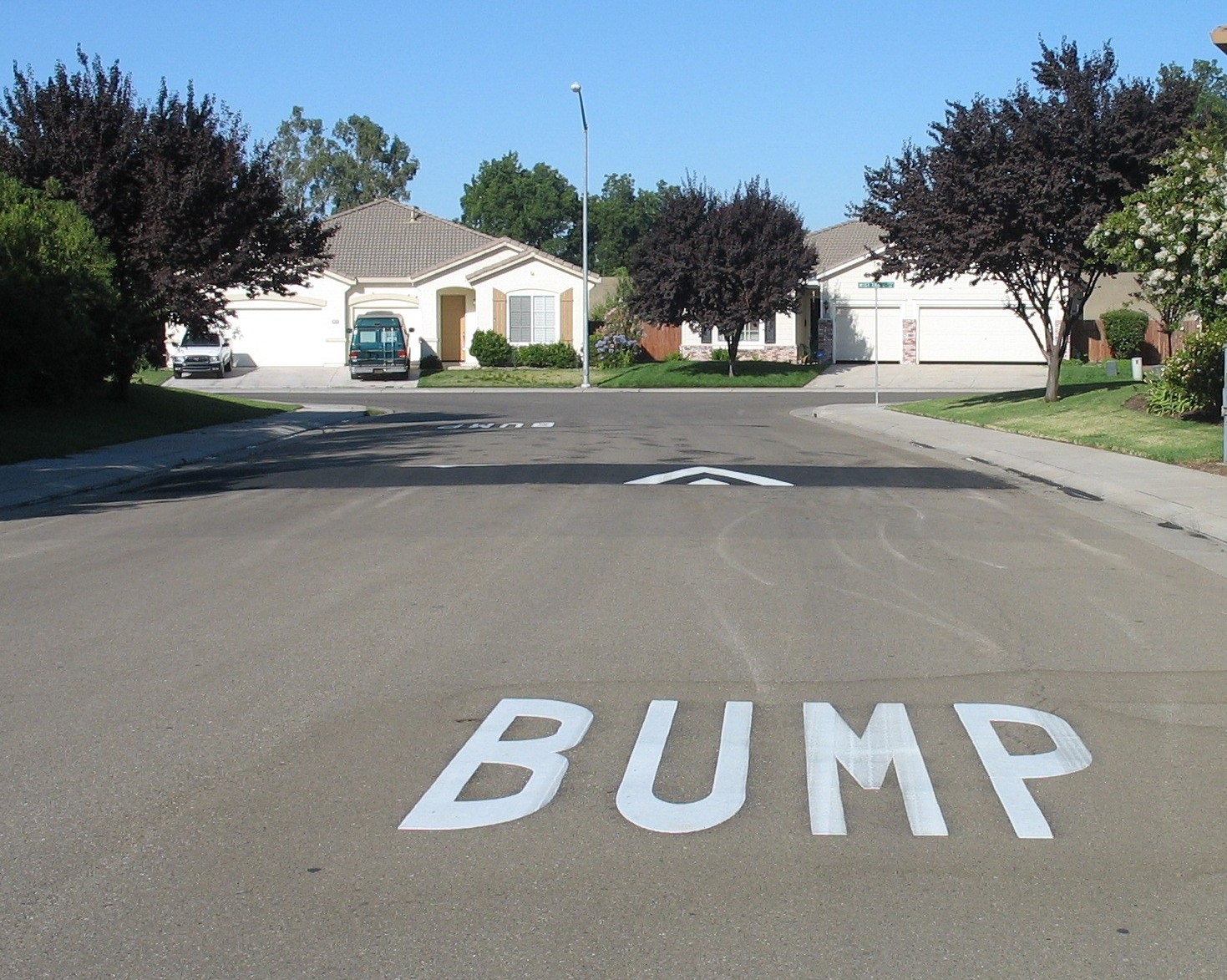 Speed Hump with Bump Legend available through Expedited Program